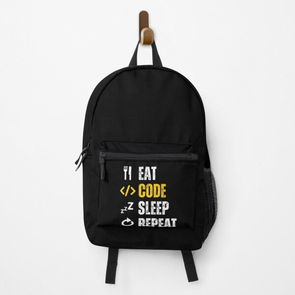 Item preview, Eat sleep code repeat Programmer coding retro design designed and sold by Uplife-MyStore.