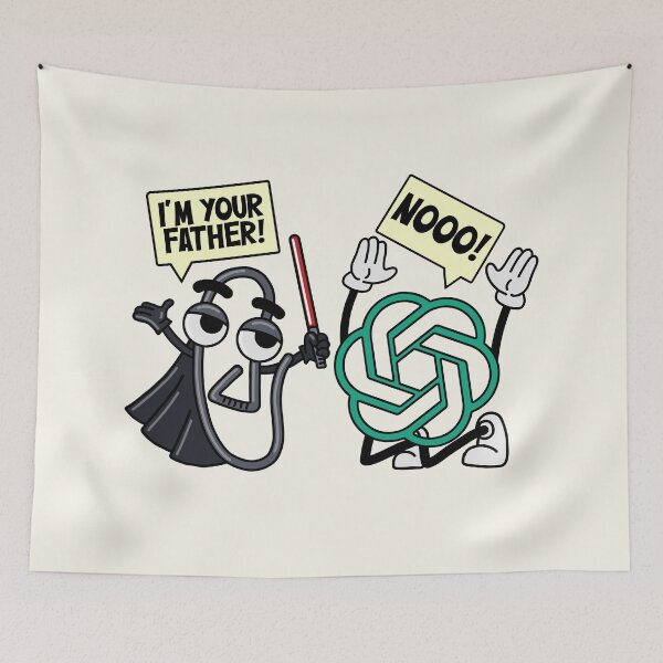 Item preview, I am your father, ChatGPT! designed and sold by RetroPandora.