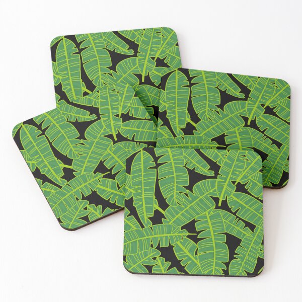 Item preview, Banana Leaf Pattern Black designed and sold by Julie Erin Designs.