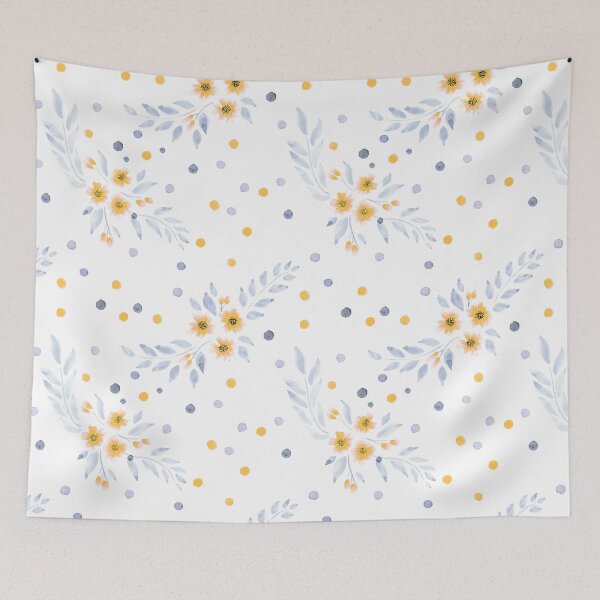 Item preview, A Memory Of The Garden - Cadmium Orange & Soft Gey designed and sold by Motifany.