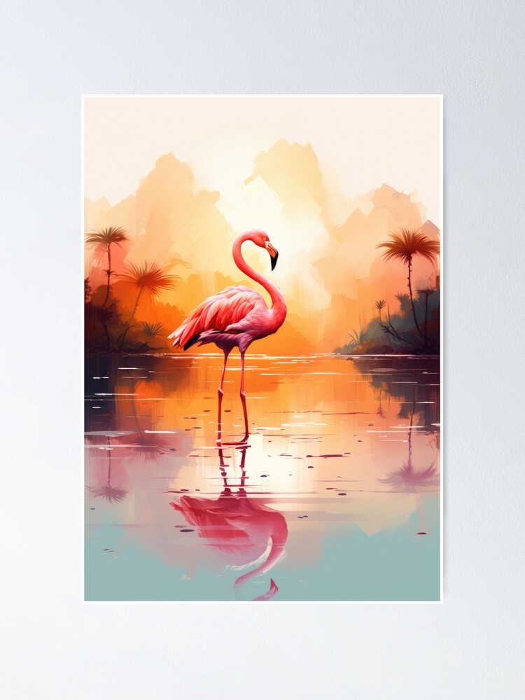 Flamingo Wall Art: Prints, Paintings & Posters