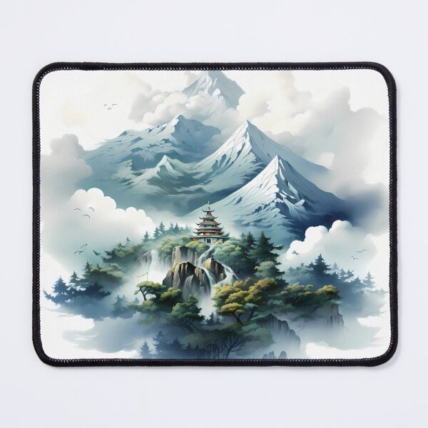 Item preview, Mountains And Tower designed and sold by alacaz.