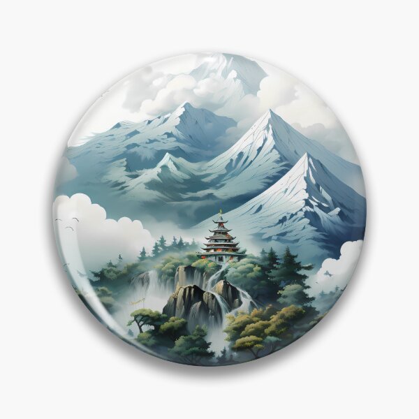 Item preview, Mountains And Tower designed and sold by alacaz.