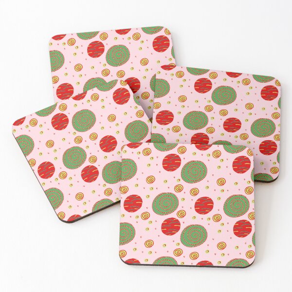 Item preview, Christmas Dots - Pink designed and sold by SandieMarie.
