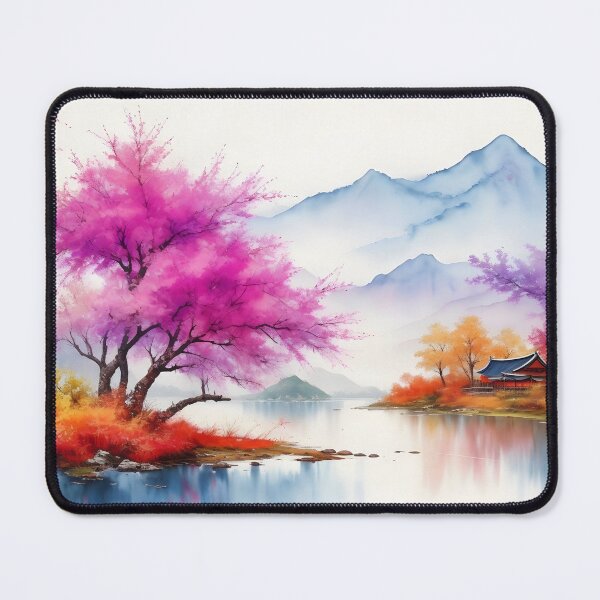 Item preview, Find Tranquility In Nature's Beauty - Chinese Landscape Wall Decor designed and sold by Sandydesign.