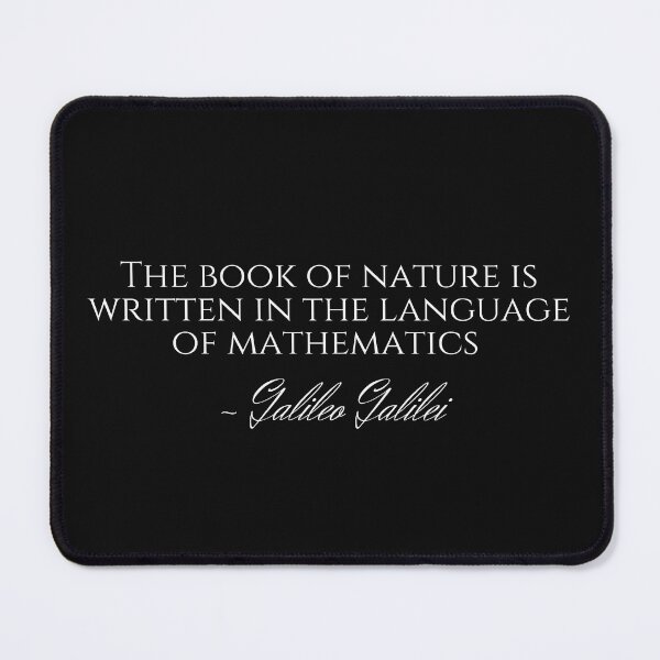 Item preview, The Book Of Nature Galileo Quote Text Design designed and sold by EarthArtDesigns.
