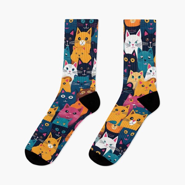 Item preview, Funny colorful cats designed and sold by grebie.