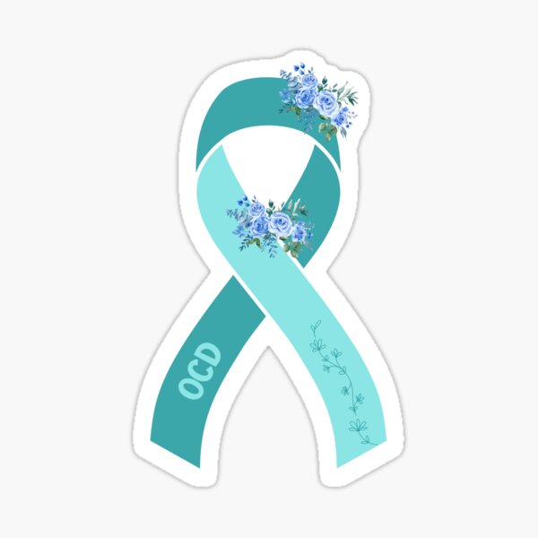 I wore a bra today, self care, blue ribbon, number one, winner, special  prize, depression, anxiety, mental health Sticker for Sale by Amber  VanRooyen