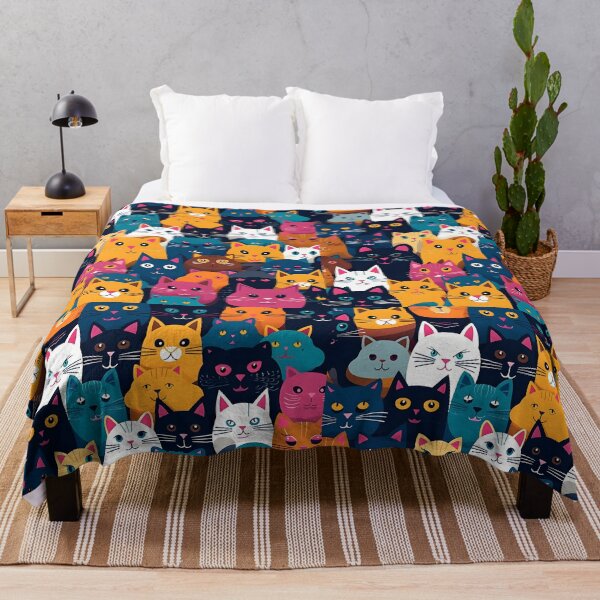 Item preview, Funny colorful cats designed and sold by grebie.
