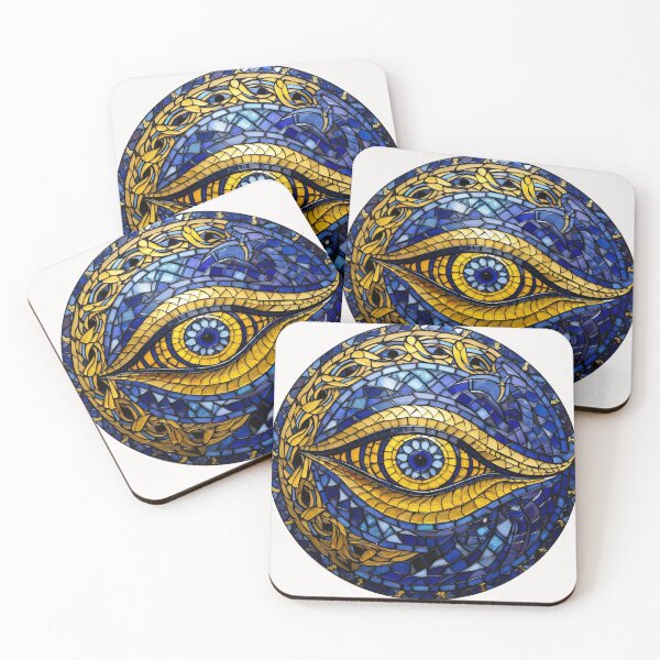 Item preview, Celtic inspired Mystical Eye design, mosaic designed and sold by Imaginarium888.