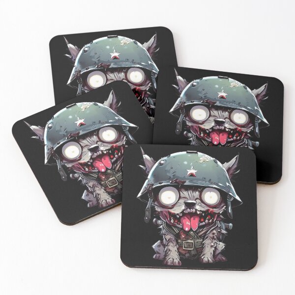 Item preview, Spooky zombie dog soldier designed and sold by TomFrontierArt.