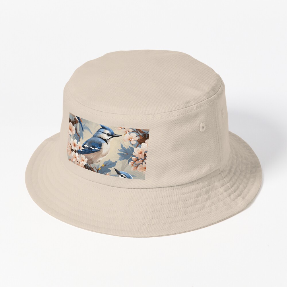 Birds Are The Eyes Of Heaven Cardinal And Blue Jay' Bucket Hat