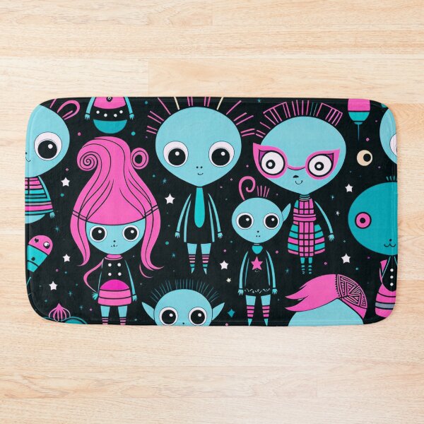 Item preview, Cute Whimsical Goth Aliens designed and sold by Digital-Fusion.