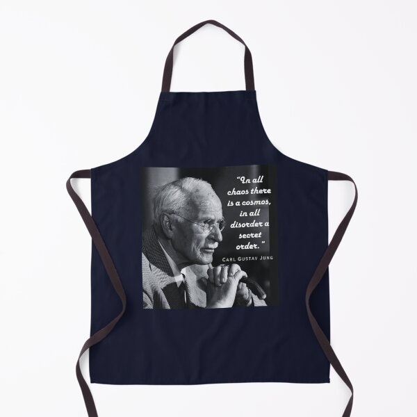 Item preview, Carl Jung portrait and quote: In all chaos there is a cosmos... designed and sold by artbleed.