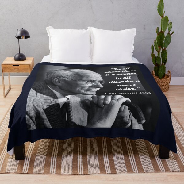 Item preview, Carl Jung portrait and quote: In all chaos there is a cosmos... designed and sold by artbleed.