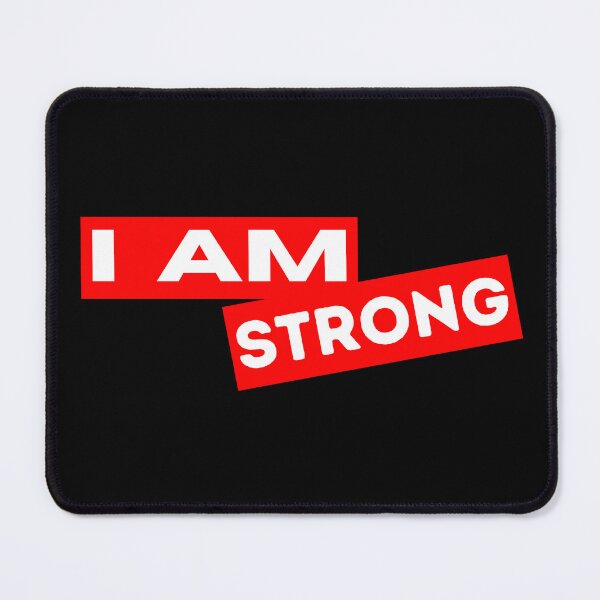 Item preview, I am strong Motivational Inspirational Quotes Saying designed and sold by Uplife-MyStore.