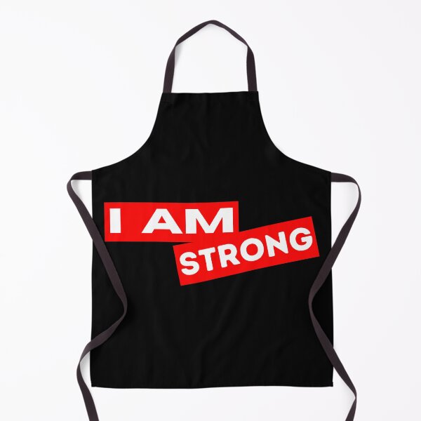 Item preview, I am strong Motivational Inspirational Quotes Saying designed and sold by Uplife-MyStore.