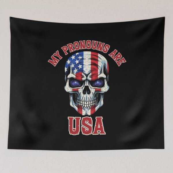 Item preview, My Pronouns Are Usa designed and sold by RockBeeDesigns.