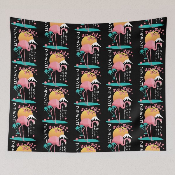 Item preview, Flamingo Japanese Art Style designed and sold by HildegardeBaird.