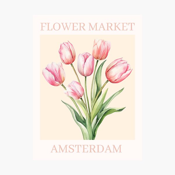 Item preview, Flower Market Amsterdam designed and sold by Kaitlin  Murphy.