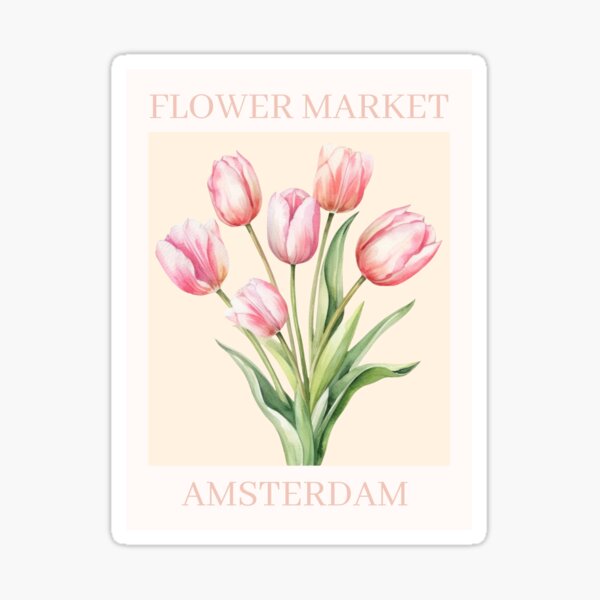Item preview, Flower Market Amsterdam designed and sold by Kaitlin  Murphy.