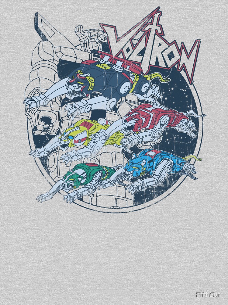 Men's Voltron: Defender Of The Universe Retro Robot Lions