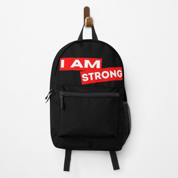 Item preview, I am strong Motivational Inspirational Quotes Saying designed and sold by Uplife-MyStore.