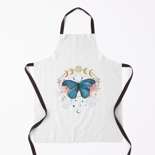 Mystical Blue Butterfly Apron