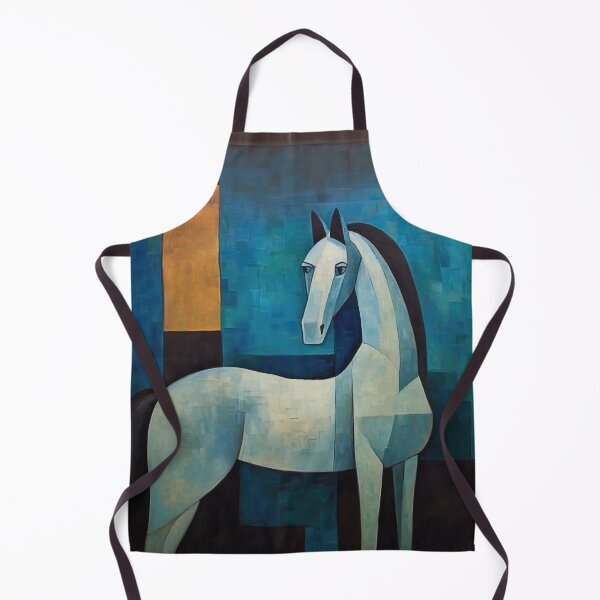 Item preview, White Horse Abstract Against Blue designed and sold by YoPedro.