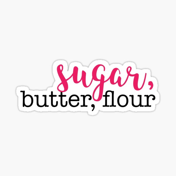 sugar butter flour waitress Sticker