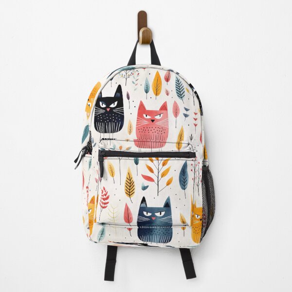 Vista previa del artículo con la obra «Angry Cats en estilo minimalista escandinavo de los años 60», diseñado y vendido por candlewithhare.