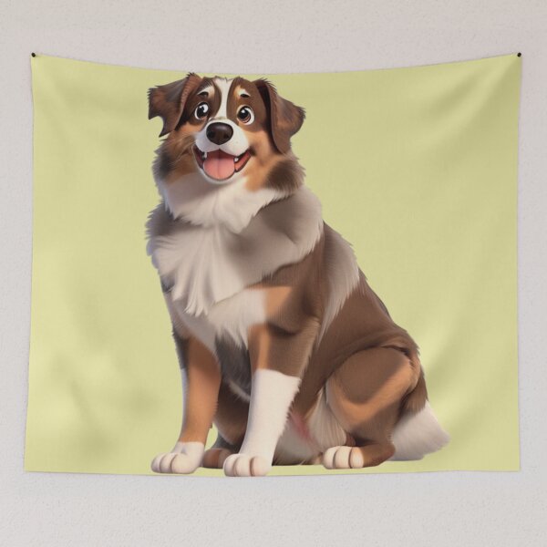 Item preview,  Australian Shepherd animated in 3D style - (Australian Shepherd) designed and sold by ChickNickStudio.