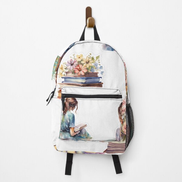 Item preview, Aesthetic book flower lady vintage library school designed and sold by AgnesMBrae.