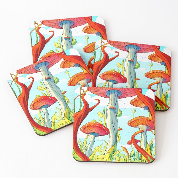 Item preview, Magic Mushroom Stylized Forest Full designed and sold by wojysmokes.