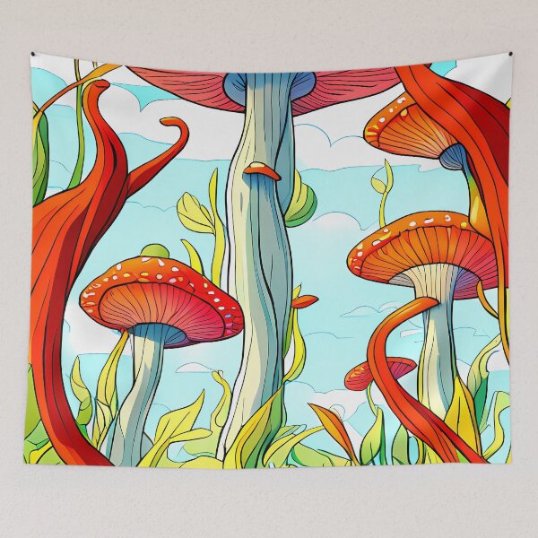 Item preview, Magic Mushroom Stylized Forest Full designed and sold by wojysmokes.