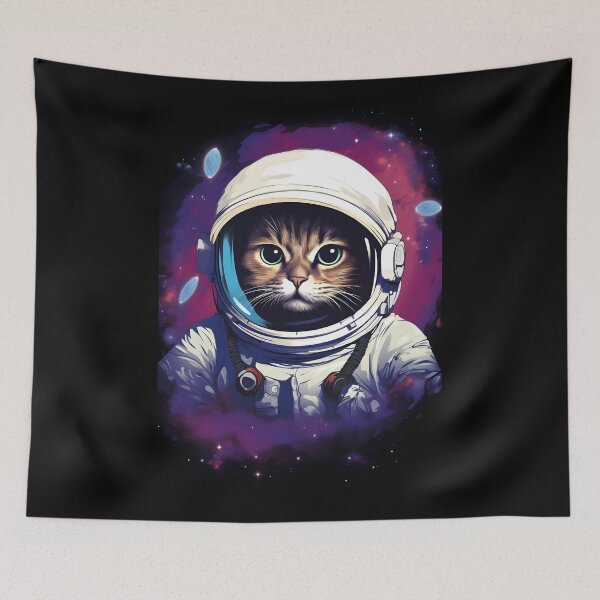 Item preview, Cosmic Cat Adventures | Cool Cat in Space Helmet designed and sold by 24hSpaceMadness.