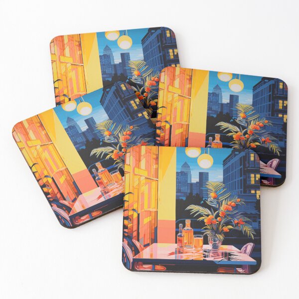 Item preview, Dusk on the Deck: Pop Art Silhouette of a New York Sundown designed and sold by Moisky Art.