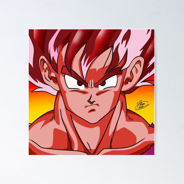 Dragon Ball Poster Adult Goku Kaioken Attack 12inx18in Free