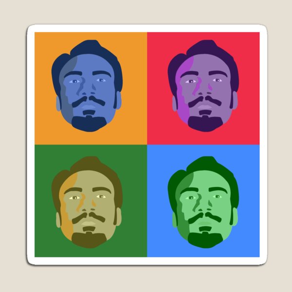 Young Lando (Warholesque) Magnet