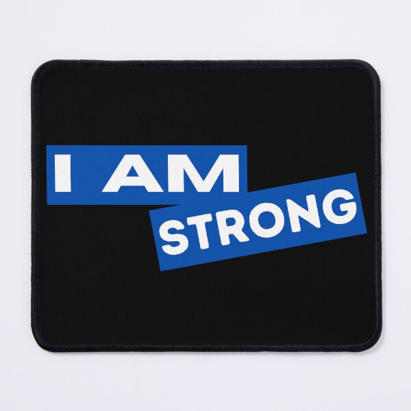 Item preview, I am strong Motivational Inspirational Quotes Saying designed and sold by Uplife-MyStore.