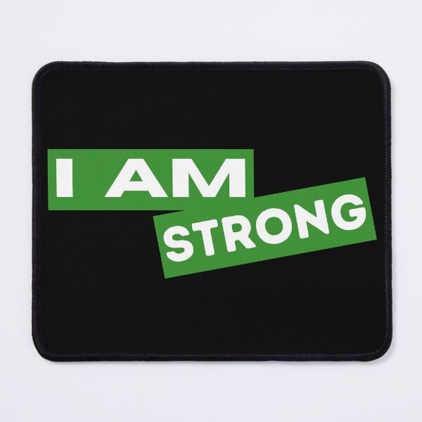 Item preview, I am strong Motivational Inspirational Quotes Saying designed and sold by Uplife-MyStore.