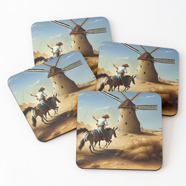 Item preview, Don Quixote and His Windmill designed and sold by BadAIArtDaily.
