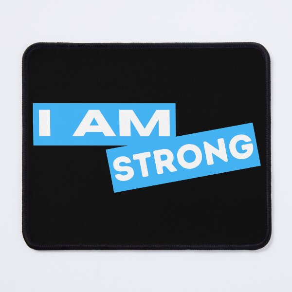 Item preview, I am strong Motivational Inspirational Quotes Saying designed and sold by Uplife-MyStore.
