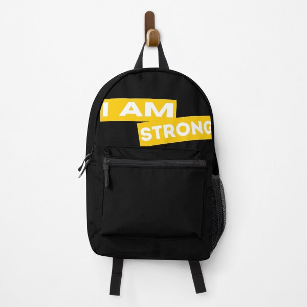 Item preview, I am strong Motivational Inspirational Quotes Saying designed and sold by Uplife-MyStore.