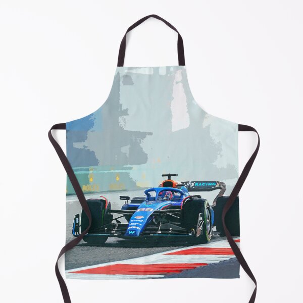 Item preview, Alexander Albon racing in the rain with Esteban Ocon in his spray 2023 designed and sold by Rodissimus1984.
