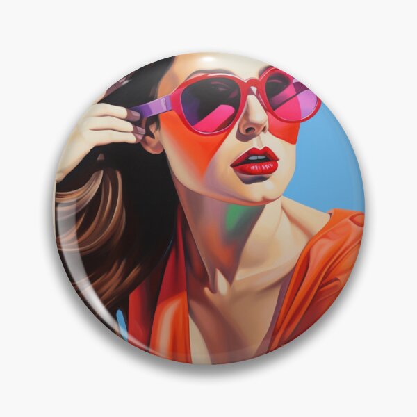 Item preview, Color Burst Muse: Pop Art Ode to a Vibrant Model designed and sold by Moisky Art.