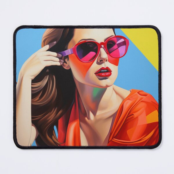 Item preview, Color Burst Muse: Pop Art Ode to a Vibrant Model designed and sold by Moisky Art.