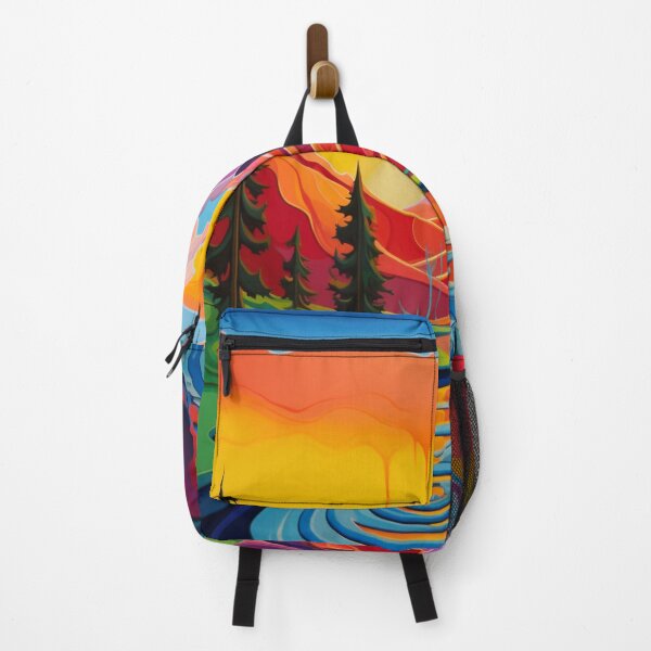 Item preview, Chromatic Peaks and Tides: Pop Art Tribute to Nature's Vivid Hues designed and sold by Moisky Art.