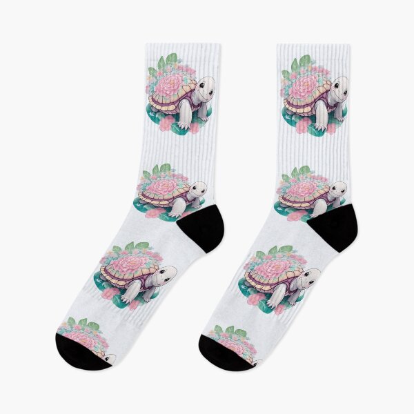Item preview, Cute pink floral turtle designed and sold by BacalhanzZz.