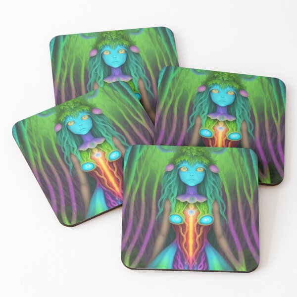 Item preview, Vibrant Mushroom Girl - QSYWIBE designed and sold by QSYWIBE.
